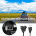 YACSEJAO USB Square Flush Mount Cable, USB 2.0 Single Port Dashboard Panel Extension for Car, 1m