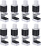 MECCANIXITY Adjustable Phone Repair Clamp Clip for Tablet LCD Screen Replacement, Pack of 8 (Silver+Black)