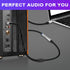 PNGKNYOCN 6.35mm to 2RCA Audio Cable, 1/4" TRS Female Stereo Jack to Dual RCA Male Plug Y Splitter Adapter Cable for
