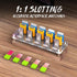 FEIFANZHE 20 Case-F02MY-U Walnut Wooden Memory Case and Storage Box - USB Slots Holder Desk, Flash Disk Protection Box