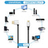 90 8K 18Gbps 2.1 8k@60Hz, 1080p, 3D, 0.5M) RIIEYOCA Degree Left Angle UHD HDTV Male to Mini HDTV Male Extended Coil