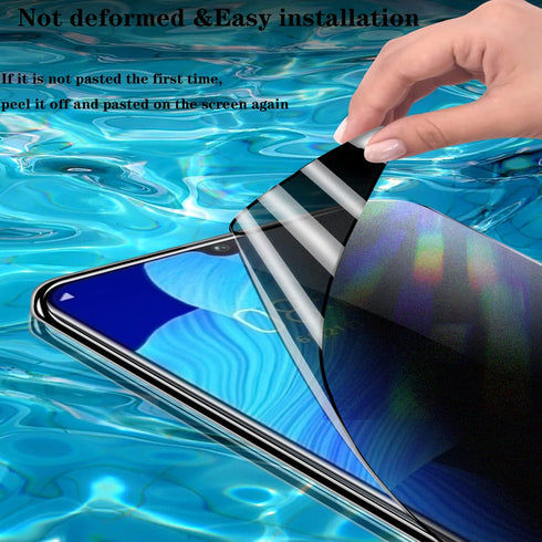 3 Pack Privacy Matte Screen Protector for Samsung Galaxy Z Flip 4 5G 2022, Anti-Peep Outside + Inside Screen Protector