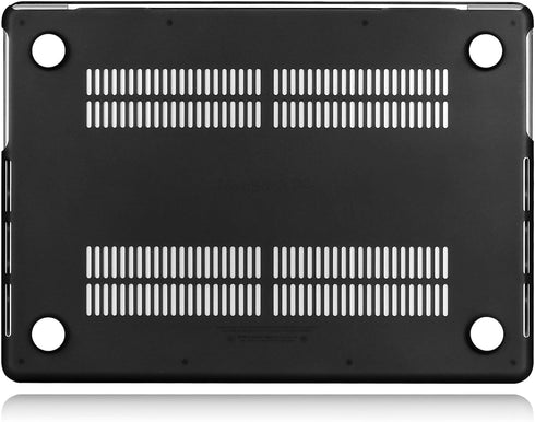 UESWILL Compatible with 2024 2023 2022 2021 MacBook Pro 16 inch Case with M4 M3 M2 M1 Pro Max chip & Touch ID, Black