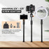 TARION Desktop Light Stand with 1/4" 3/8" Screws, Adjustable 14-25in for Ring Light, Photography, Virtual Meetings