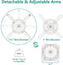 WALI Projector Ceiling Mount, Universal Low Profile with Retractable Arms and Multiple Adjustment Function (PM-002-W),