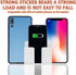 2PCS Wall Mount Phone Holder Adhesive, Cell Phone Holder with Data Cable Receiving Hole, Remote Control Holder for
