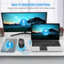 E-YOOSO Bluetooth Wireless Mouse, Bluetooth 5.0 & 3.0 Mouse 2.4GHz Ergonomic Wireless Optical Mouse with USB Nano Receiver, 5 Adjustable DPI Levels, 6 Buttons for Laptop, MacBook, iPad, PC