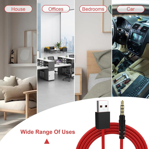USB to 3.5mm Charging Cable Compatible with Beats by Dre, Studio, Solo Wireless Headphones, 3.3ft