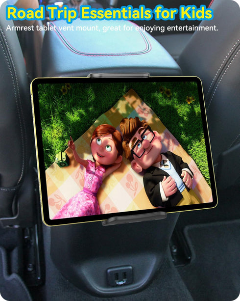 iPad Car Mount Air Vent Holder, Upgraded Metal Hook for 5-11 Inch Tablets, Samsung Galaxy, iPad Pro, iPhone