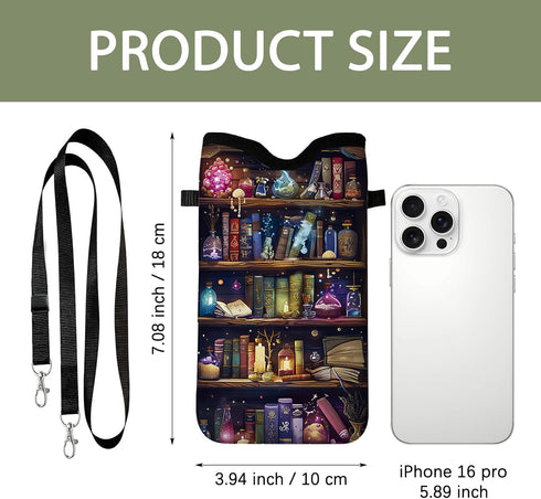 Ialtsidws 7.1 3.9 Cell Phone Sleeves Bag for Women, Neoprene Cell Phone Sleeve Pouch Case Bags, Lightweight Sleeve