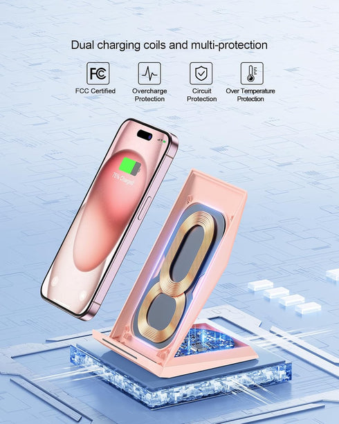 NANAMI 17/17 Air/16/15/14/13/12/11 10W S26/S26+/S25/S24/S23/S22/S21/S20 Wireless Charger - Wireless Charging Stand
