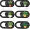 6Pcs 6 Styles Webcam Privacy Cover Cute Plant Laptop Camera Cover Ultra-Slim