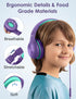 Kids Headphones with Microphone, Sharing Function, 85dB/94dB Safe Volume Limit, HD Sound, Over Ear for School, Online