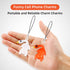 Cute Phone Charms Pink Cellphone Charms for Case Kawaii Charm for Phone Black Car Keychain Charm Kit White Mobilephone