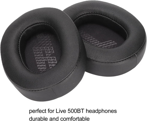 Thickened Replacement Ear Cushions for Live 500BT Headphones, High Elasticity, Sound Isolation, Easy to Install, Sturdy and , (Black)