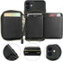 Bocasal RFID Blocking Wallet Case for iPhone 11 - Black, Adjustable Crossbody Zipper Purse Case with Detachable Wrist