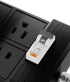 Extension Cord with 4 Gang Sockets, GFCI Power Strip, 15A Grounded 6.56FT Heavy Duty Cable for Outdoor