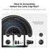 K&F CONCEPT 49mm 4-in-1 Pinch Lens Cap Cover, Center Lens Cover + Anti-Loss Keeper Leash + Microfiber Cleaning Cloth