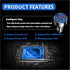 6 Port Fast USB Car Charger (PD+QC3.0) with LED Digital Display, Universal Car Charger Adapter for 12V/24V