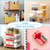 5P M-K231 M Tape MK231-731 12mm 1/2 Compatible with Brother M Label Maker, White/Color Label Tape