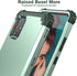 IDweel Galaxy A71 5G Case with Tempered Glass Screen Protector, Slim Hybrid 3 in 1 Heavy Duty Protection, Mint Green
