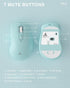 SM66 Green Silent Dual Mode Wireless Mouse for Laptop, Adjustable 4800 DPI Rechargeable Computer Mouse