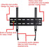 VideoSecu Ultra Slim TV Wall Mount for Most 27"-47" LCD LED Plasma TV, Some up to 55" Flat Panel Screen Display, VESA