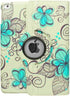 Case for iPad Air 1st Generation Models A1474 A1475 A1476, 360 Rotating Stand with Wake Up/Sleep Function, Art Flower