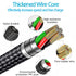 3 Pack 3 in 1 Nylon Braided Multifunction USB Charging Cable Set, Fast Charger Cords for Home, Office, Car.