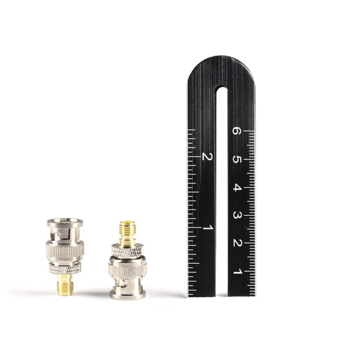 Gold SMA Female to BNC Male Adapter, 4 Pack Coupler, Male to Female Coaxial Connector for RF, SDI, HD-SDI