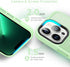 Anqrp Soft Silicone Slim Anti-Scratch Case for iPhone 13 Pro, 6.1 Inch, Support Wireless Charging, Light Green