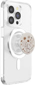 Flower Grips Boho Floral Tan Beige Flower PopSockets PopGrip for MagSafe