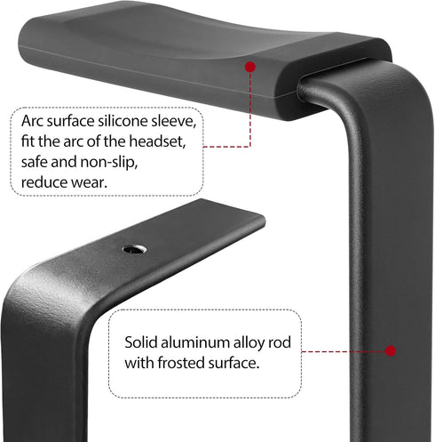 Headphone Stand for Desk - wooden Headset stand for desk - wooden Headphone Holder with Airpods Max and More