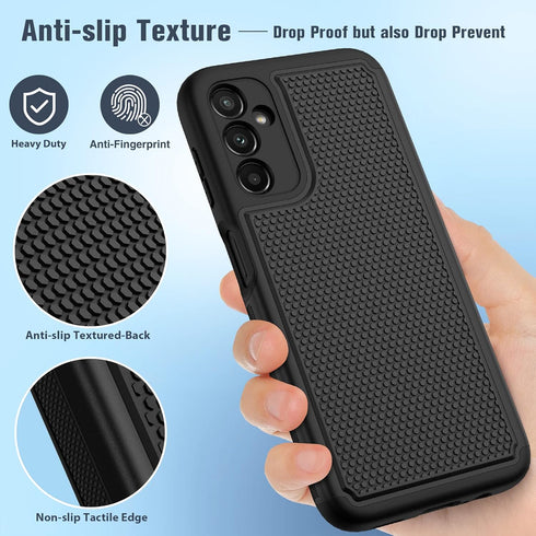 FNTCASE Heavy Duty Protective Case for Samsung Galaxy A14 5G, Shockproof Rugged Military Protection with Non-Slip Back