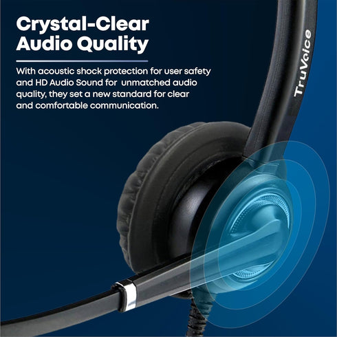 VoicePro 20 Professional USB Headset with Noise Canceling Microphone, HD Speakers, In-Line Call Controls