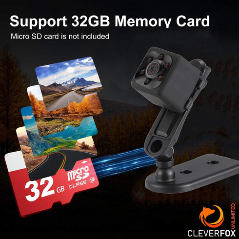 Mini Spy Camera with Audio & Video, 1080P Hidden Camera, Portable HD Nanny Cam with Night Vision & Motion Detection for