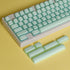 Jade Keycaps 160 Keys Custom Keycap Set, Double Shot PBT, RSA Profile, Translucent Shine Through for Mechanical