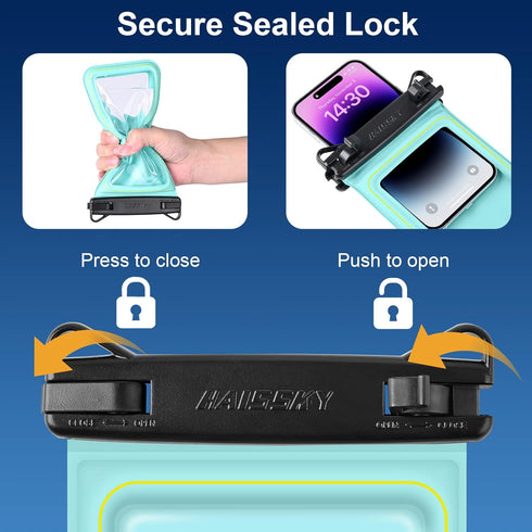 Floating Waterproof Phone Pouch, IP68 Waterproof Phone Case for iPhone 15 14 13 Pro Max Samsung Galaxy, Up to 6.7''