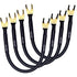 CESS-028L HiFi Premium Speaker Cable Jumpers, 8 Inches, 4 Pack (Large Fork)