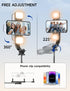 45" Selfie Stick Tripod with 2 Lights, Extendable 5 in 1 Selfie Stick with Wireless Remote for iPhone, Samsung, Android