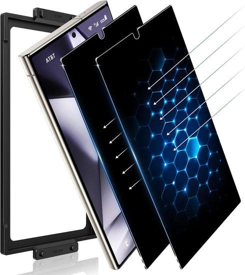 Fotbor Anti Reflective Privacy Screen Protector for Samsung Galaxy S24 Ultra - Extra Clarity Anti-Glare Film