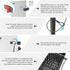 2 AboveTEK Laptop Lock, Tablet Lock Security Cable, Keys Sturdy Steel iPad Locking Kit w/Adhesive Anchors, Anti Theft