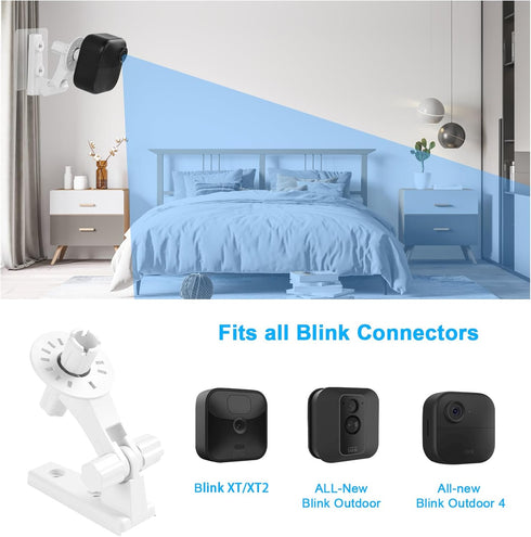 UTEBIT 2 Pack Wall Mount for Blink, Adjustable Mount Bracket for Blink Outdoor Camera, 360 Degree Holder