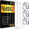 SIBEITU Screen Protector for iPhone 15 Plus - 3 Pack with Camera Lens Protector, 6.7 Inch HD Clear, 9H Hardness