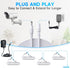 ANLINK 6ft 2M 12V 5.5mm 2.1mm DC Power Extension Cable, Premium Pure Copper DC Power Adapter Extension Cord x for CCTV