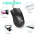 VCOM 6-Foot 1200 Wired USB Mouse with Cord, DPI, Right or Left Hand Use, Ergonomic Design, Black