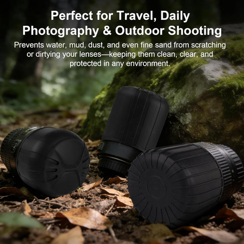 HUYEIOBGD 1855mm Universal Lens Cap, Flexible Camera Lens Cover for DSLR & Mirrorless Cameras, Front Element Protection