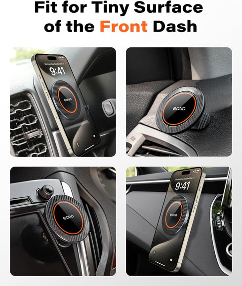 OQTIQ 17 N54 360 17/16/15/14/13/12 for MagSafe Car Mount - Magnets, Rotation Magnetic Phone Holder for Dashboard