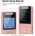 AGPTEK A02 MP3 5.3, 1.8 inch 128GB(Rose 64GB) Player with Bluetooth Screen Portable Music Player with Speaker, FM