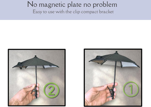 Generic Phone umbrella - Outdoor Phone Sun Shade Shield with Flexible Angle Design & Rotatable Phone Ring - Car